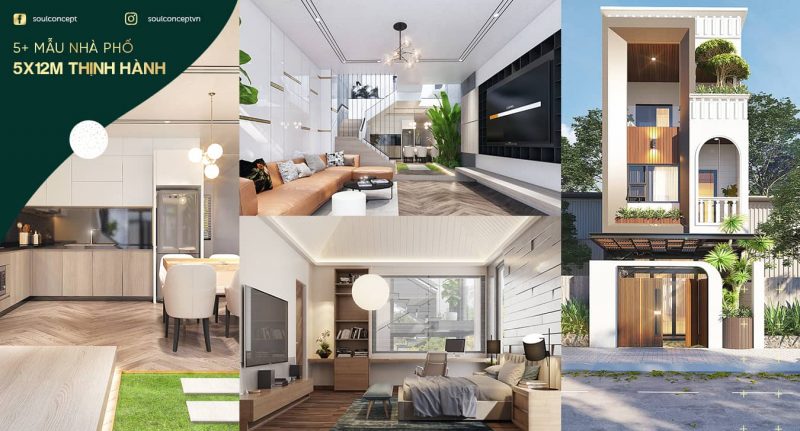 Tổng hợp 5+ mẫu nhà đẹp 3 tầng 5x12m được ưa chuộng nhất 2021