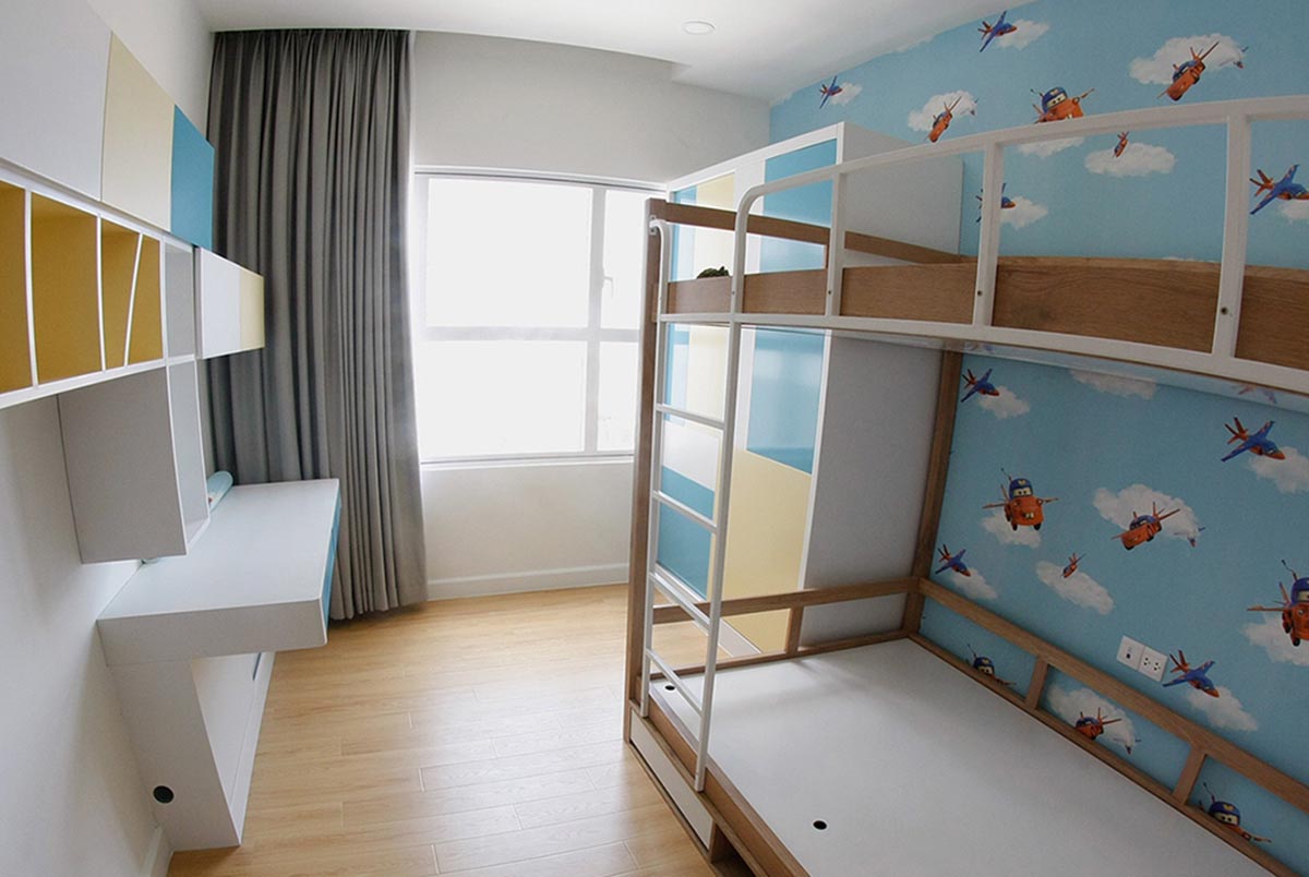 Thiết kế giường tầng trong phòng ngủ cho bé chính là lựa chọn hoàn hảo cho không gian có diện tích nhỏ hẹp