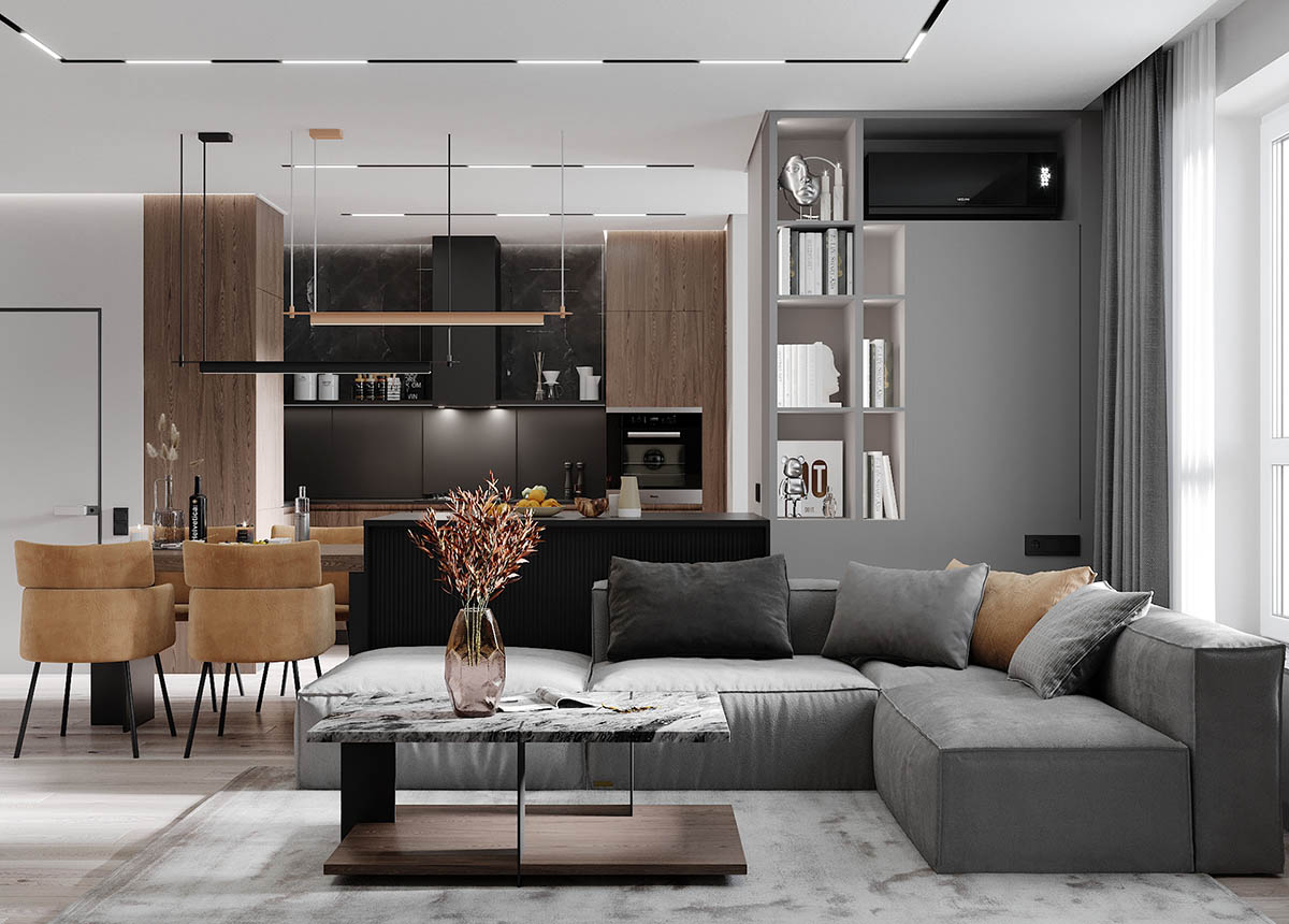 Thiết kế nội thất chung cư cần ưu tiên chú tâm đến không gian phòng khách