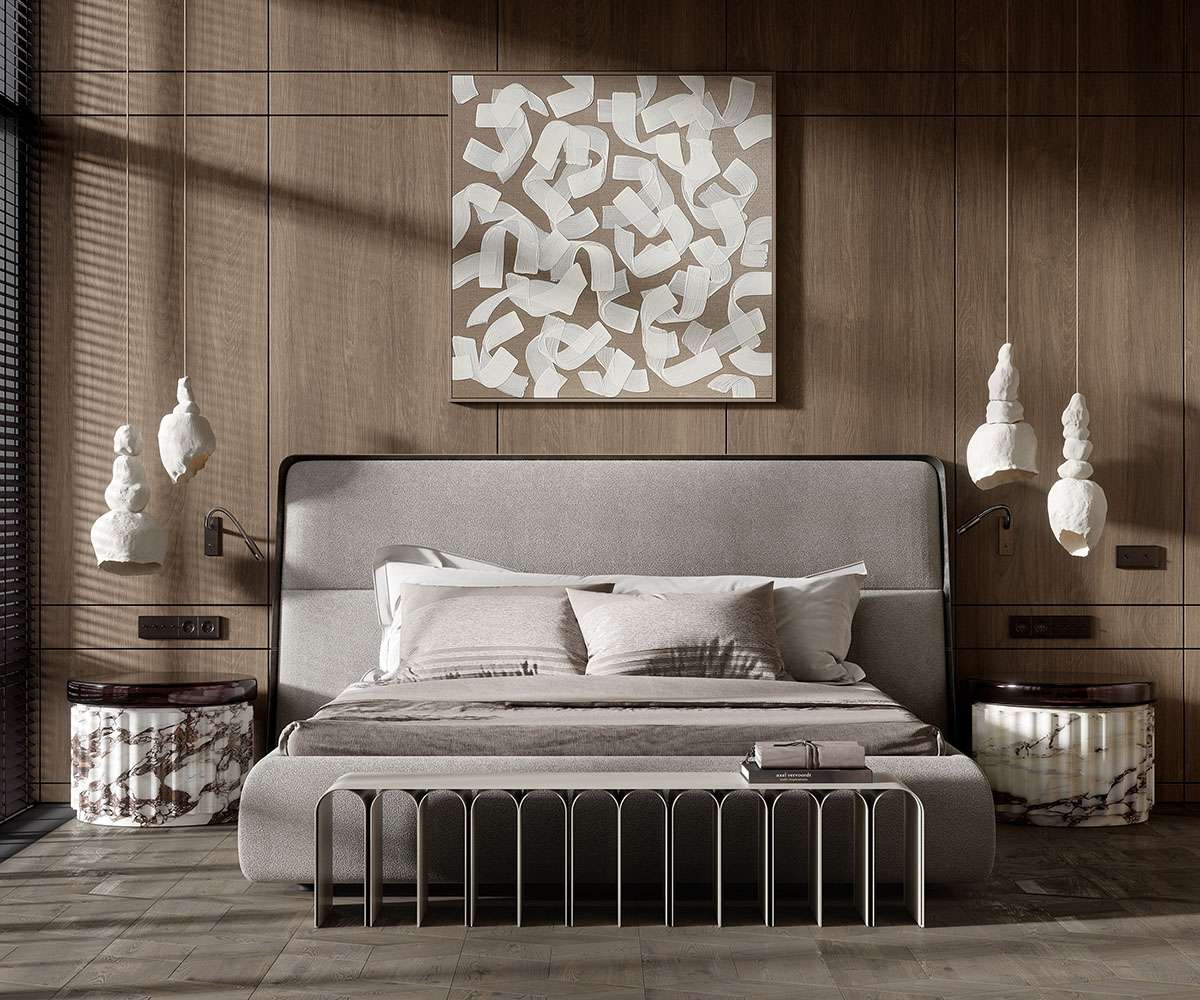 Bề mặt gỗ Veneer sang trọng và cao cấp khi được ứng dụng trong thiết kế nội thất