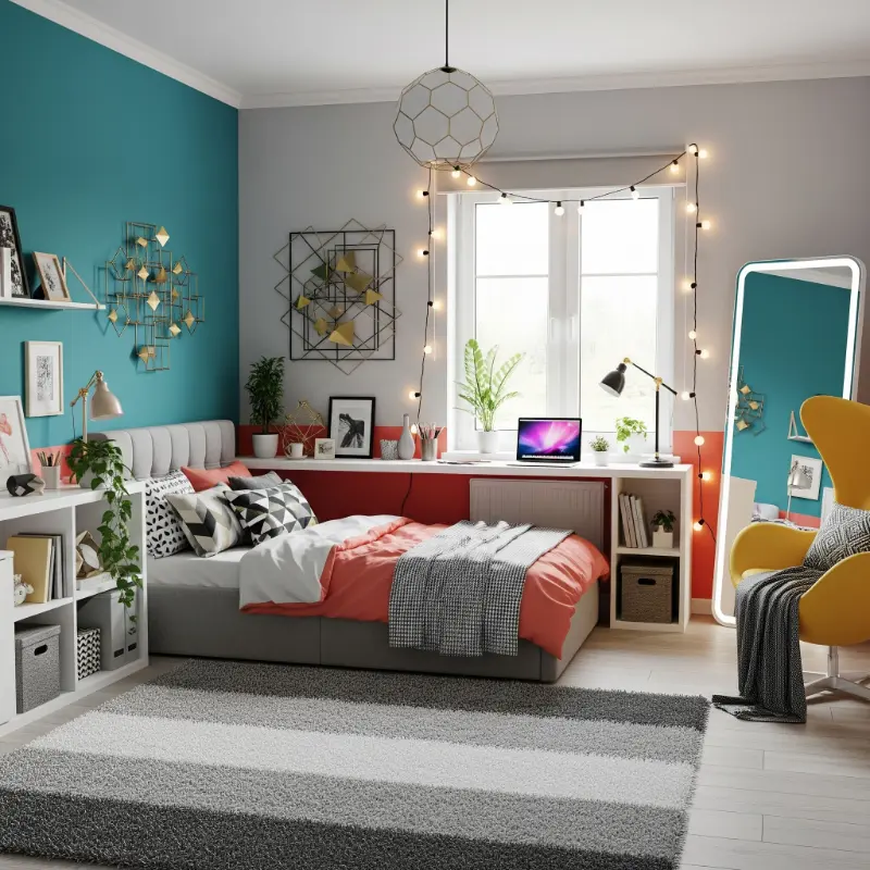 Thiết kế nội thất phòng ngủ bé gái 10