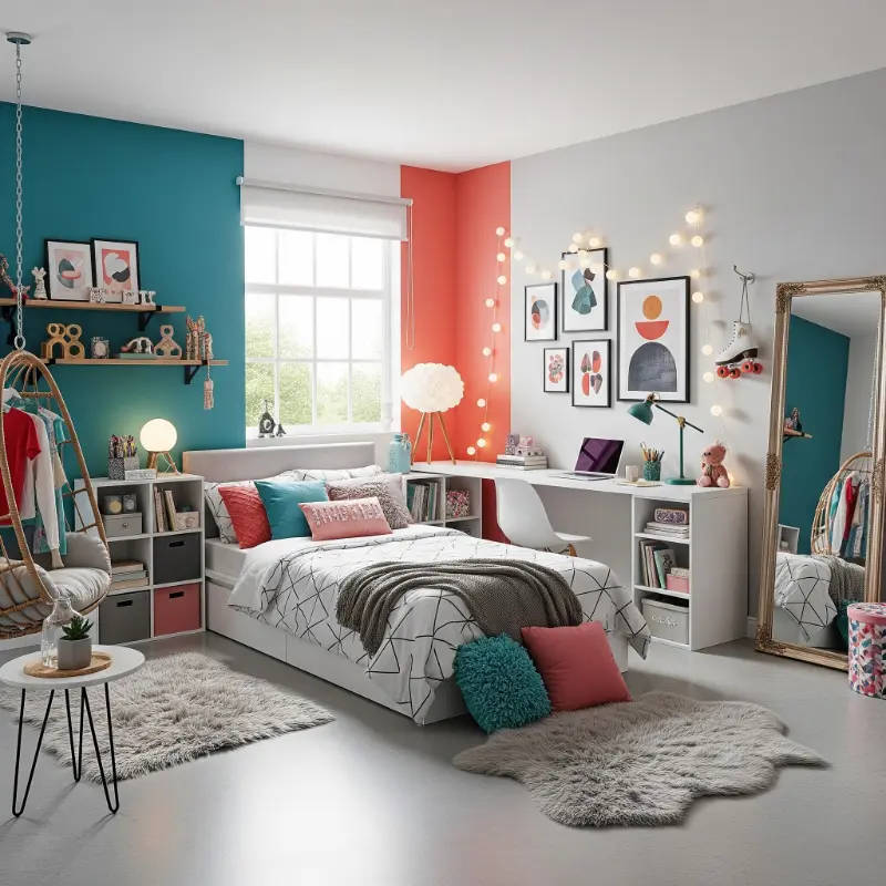 Thiết kế nội thất phòng ngủ bé gái 11