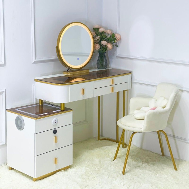 Bàn trang điểm chất liệu kim loại