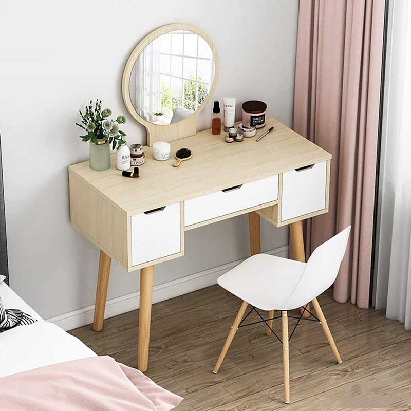 Bàn trang điểm mini có gương nhỏ