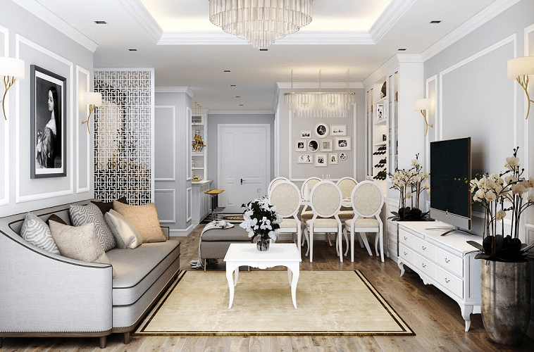 9+ Đặc điểm nhận dạng phong cách tân cổ điển trong thiết kế nội thất