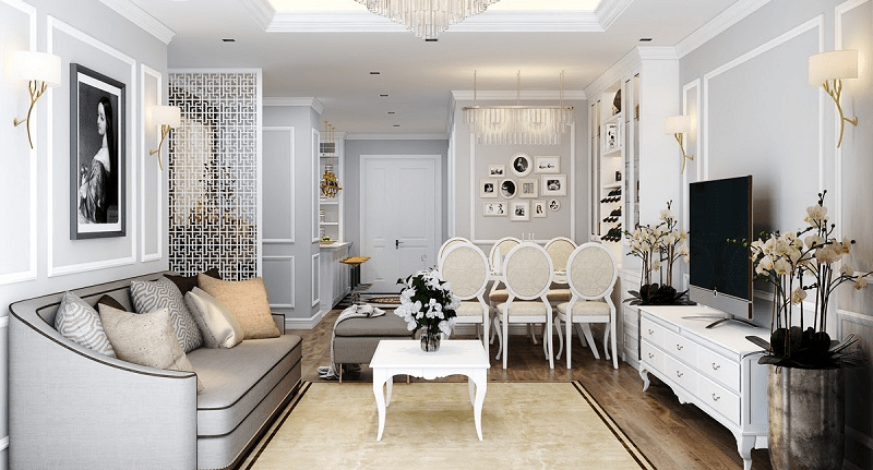 9+ Đặc điểm nhận dạng phong cách tân cổ điển trong thiết kế nội thất