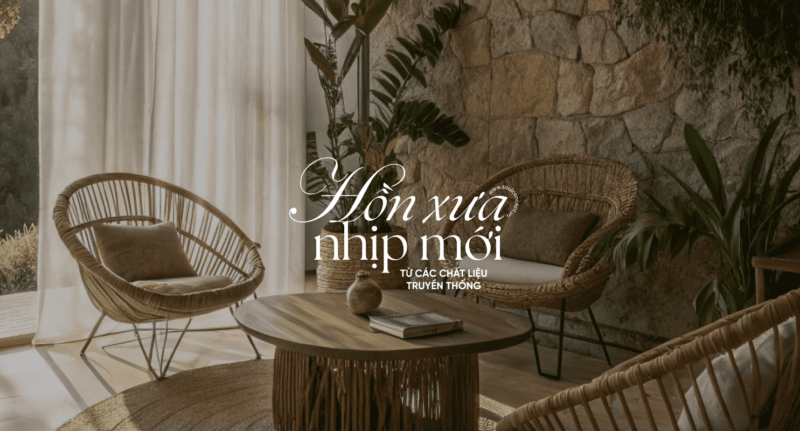 Mây, Tre, Cói Trong Không Gian Nội Thất Hiện Đại – Soul Concept