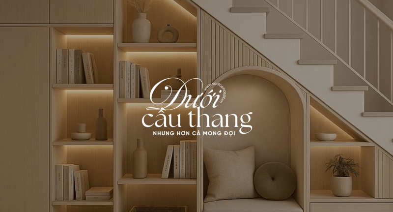 Thiết Kế Không Gian Dưới Cầu Thang Một Cách Tối Ưu Hóa – Soul Concept