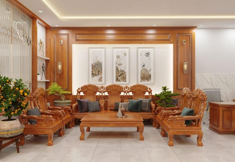 Chất liệu thiết kế nhà phố tân cổ điển
