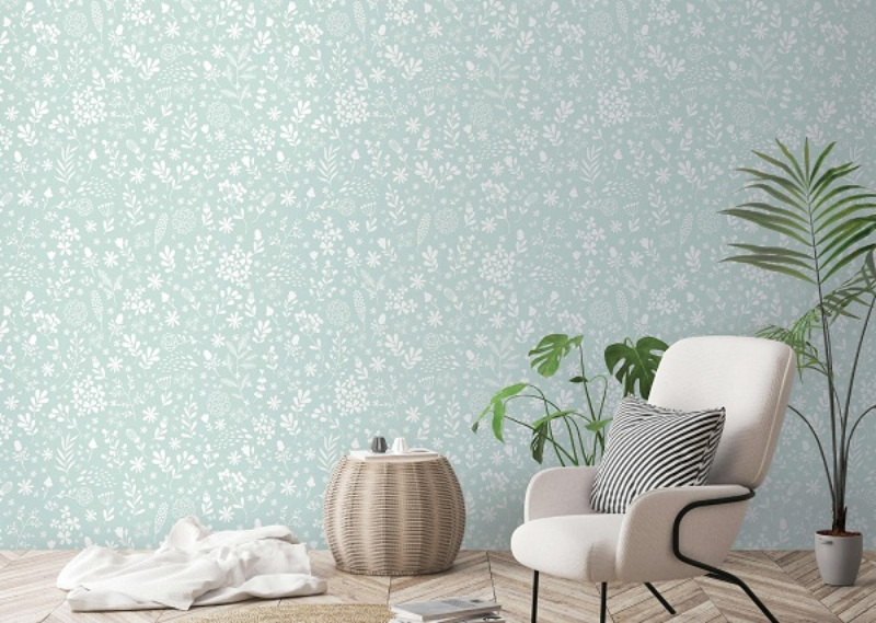 Dùng giấy dán tường decor