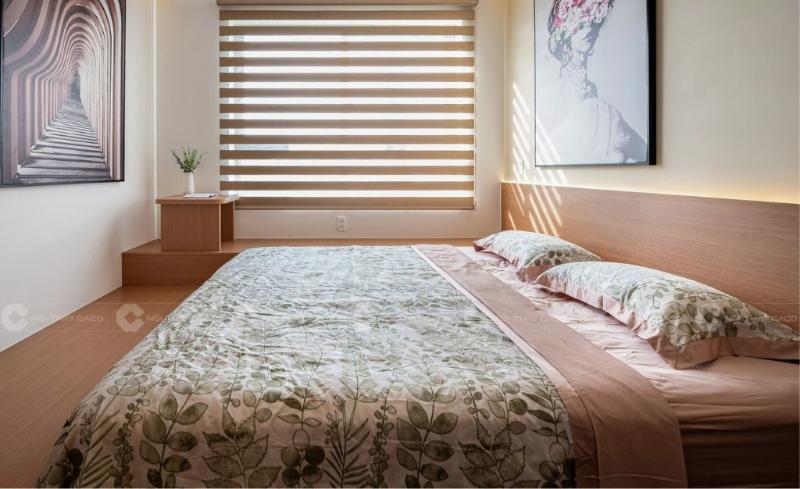 Thiết kế giường ngủ nhà phố