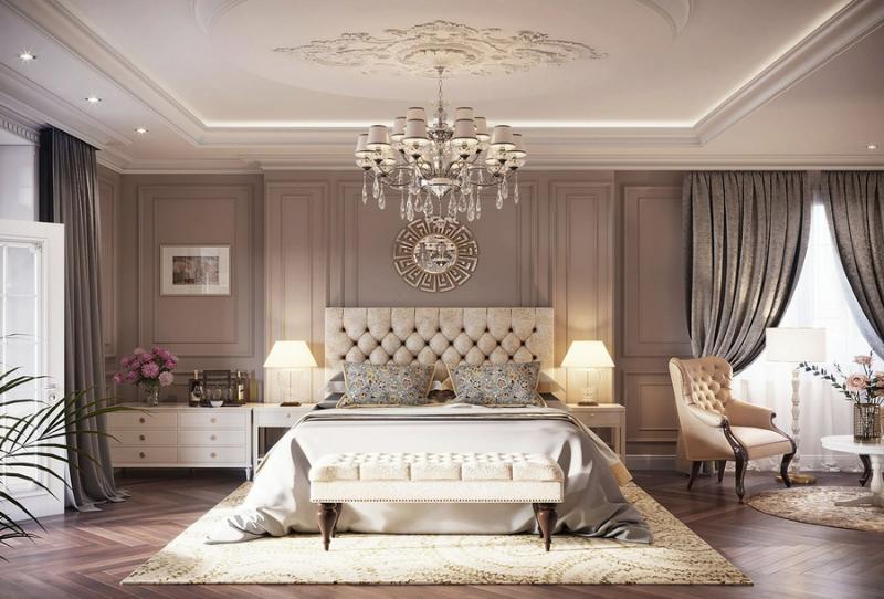 Thiết kế phòng ngủ nhà phố cổ điển