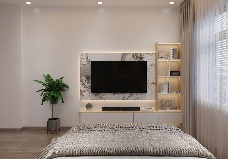 Mẫu thiết kế phòng ngủ nhà phố 21m2