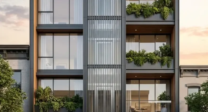 Thiết kế nhà phố có thang máy hiện đại, tinh tế