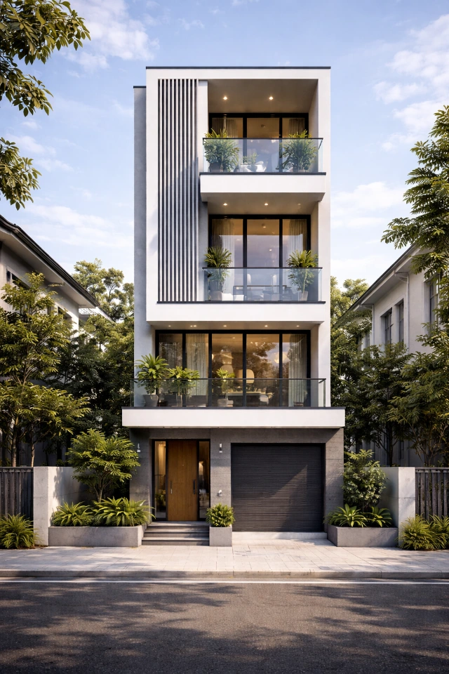 Nhà 3 tầng 1 tum là xu hướng xây dựng năm 2026