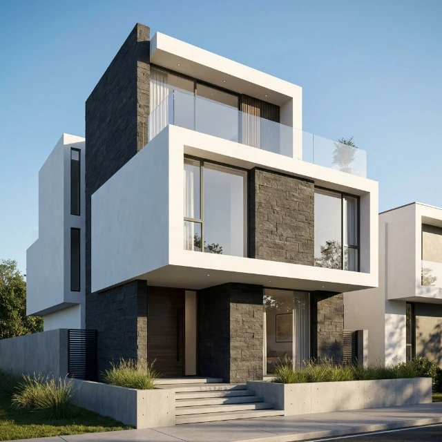 Thiết kế nhà 3 tầng 1 tum mặt tiền 4m, 5m