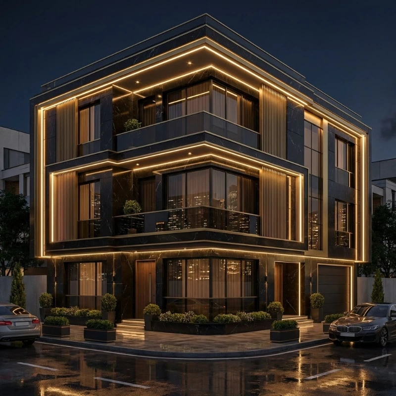 Mặt tiền 4m kiến trúc tân cổ điển sang trọng