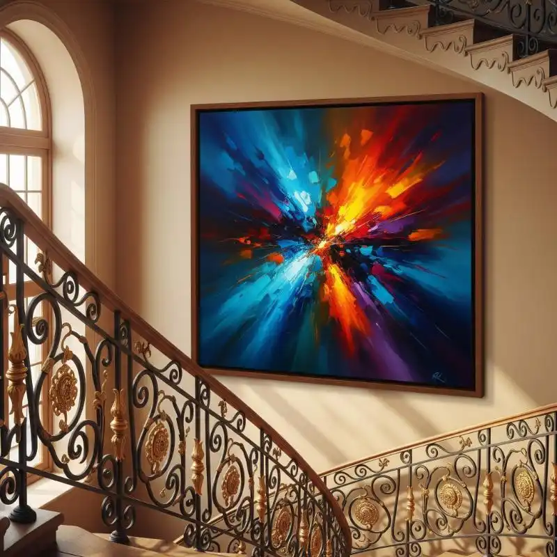 Chọn tranh nghệ thuật cho biệt thự tạo điểm nhấn