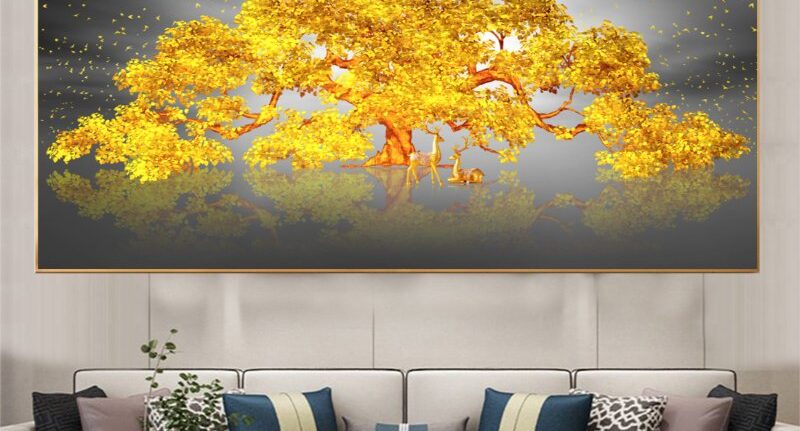 Top 5+ tranh treo tường phòng khách xu hướng đẹp nhất 2026