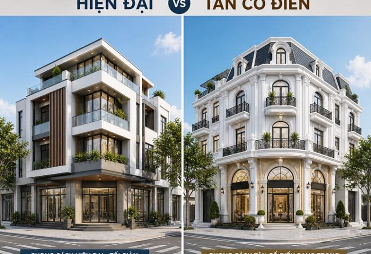 Thiết kế nhà phố 2 mặt tiền tiêu chuẩn, chi phí & giải pháp