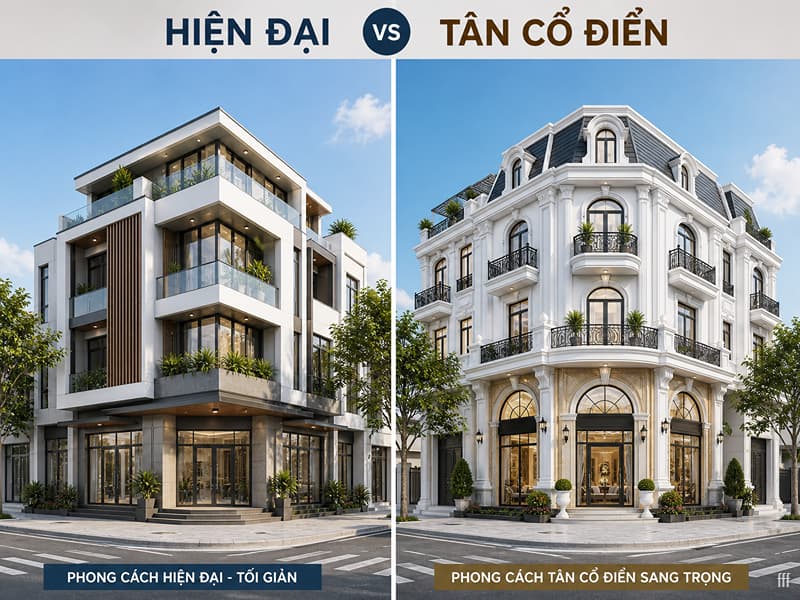 Chọn đúng phong cách kiến trúc giúp tôn vinh vị thế đắc địa và tăng giá trị thương mại cho nhà phố 2 mặt tiền.