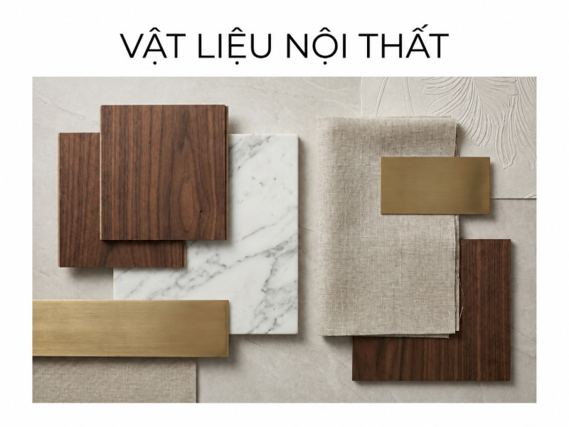 Sự kết hợp giữa gỗ tự nhiên, đá marble và kim loại mạ giúp nâng tầm thẩm mỹ phòng ngủ biệt thự.