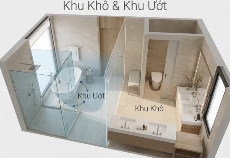 120+ Thiết kế nội thất phòng tắm biệt thự và cách bố trí