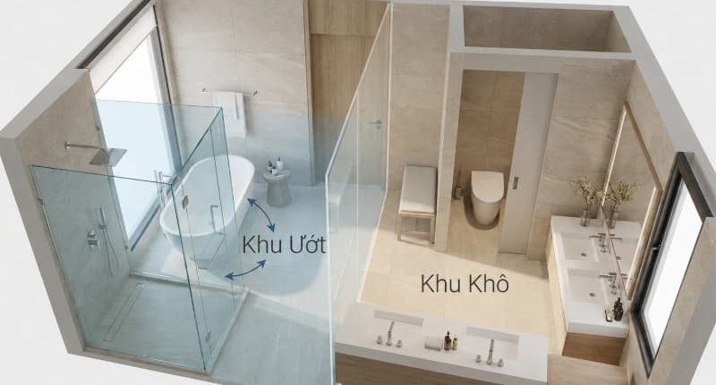 120+ Thiết kế nội thất phòng tắm biệt thự và cách bố trí